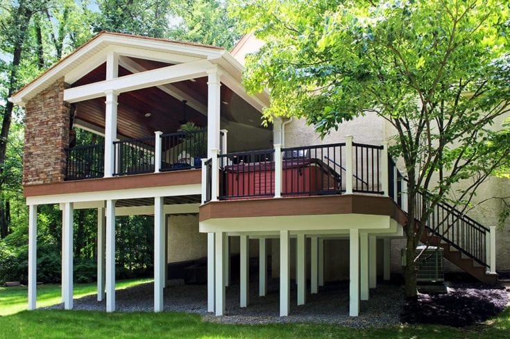 Custom TimberTech Deck/Porch, Villanova PA