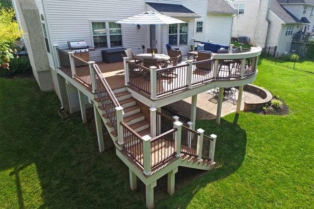 Antigua Gold Composite Deck in Harlevsville, PA | TimberTech