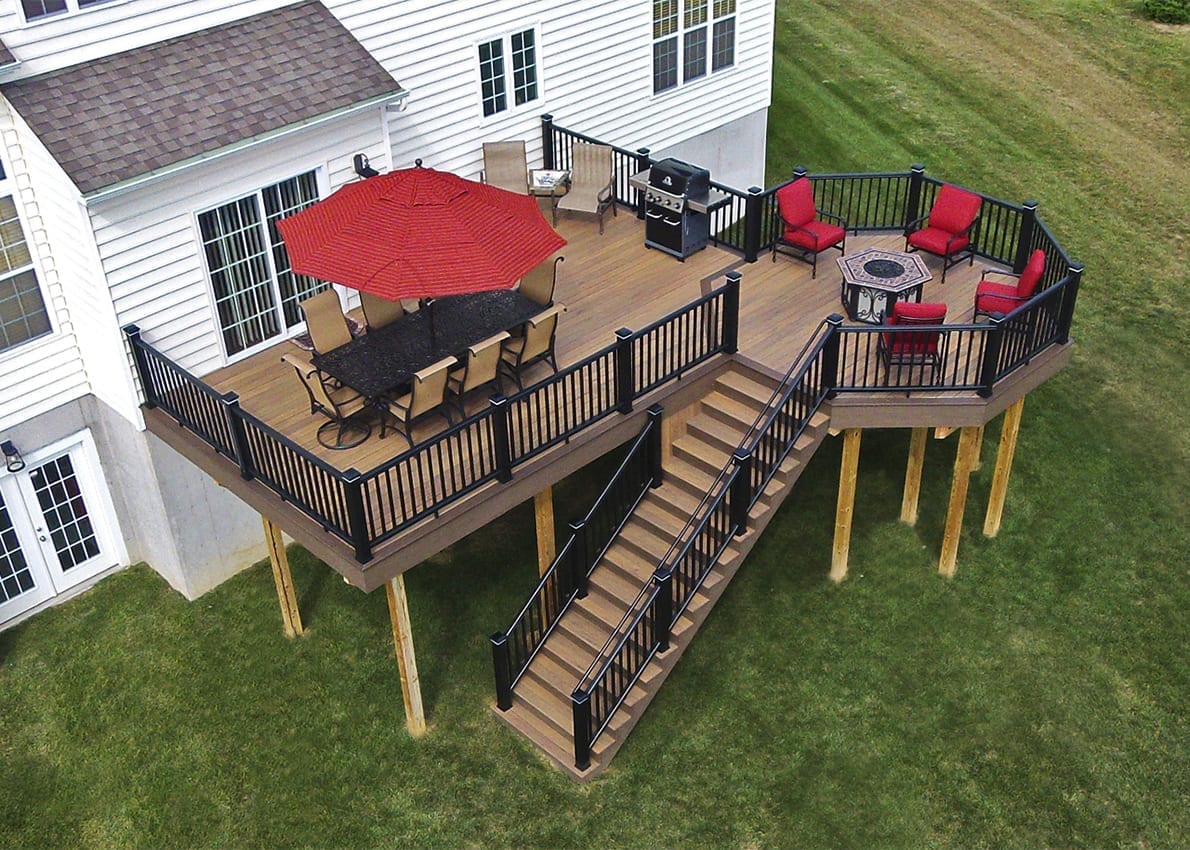 Custom TimberTech Deck, Downingtown PA | 600 Sq Ft | Keystone Custom Decks