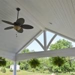 interior porch ceiling with fan