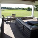deck interior with stone perimeter