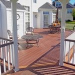 timbertech deck with latticework in pittsford ny