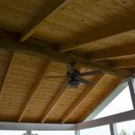 screened-in porch roof with fan