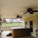 deck with jacuzzi tub