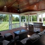 Gandhi - Timbertech deck and porch with kitchen