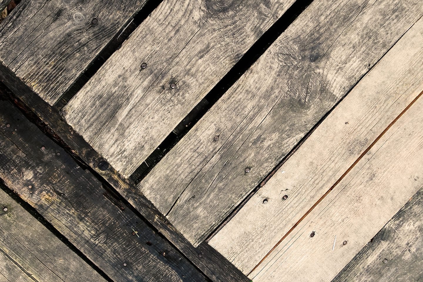 old wooden deck boards
