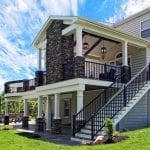 Belles - TimberTech Ashwood deck and porch with pvc fascia