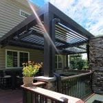 Puchtler - Tudor Brown fiberon deck and Arcadia pergola