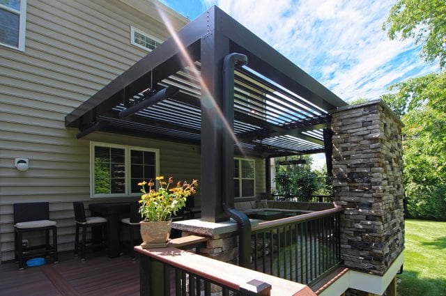 Arcadia Pergola / Custom Fiberon Deck - Media, PA | 584 Sq Ft ...