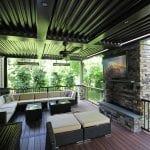 Puchtler - fiberon deck and Arcadia pergola with TV and Fan