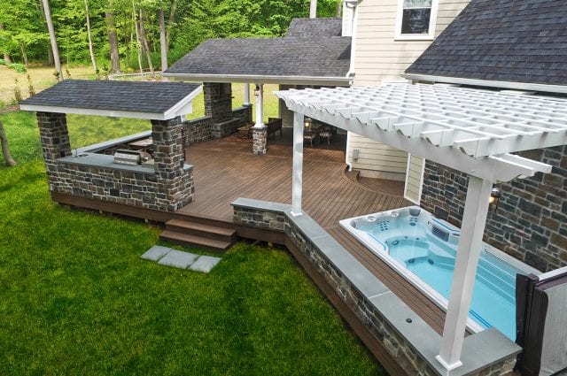 Custom Trex Deck / Pergola - Chadds Ford, PA | 1158 Sq Ft | Keystone ...