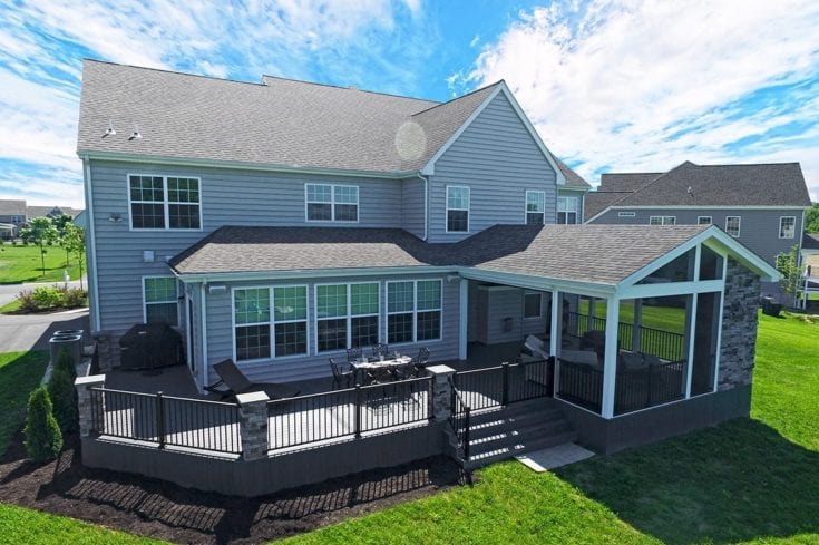 Custom Porch / TimberTech Deck – Landenberg, PA