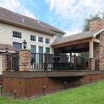 Beck - TimberTech deck and porch with curved bumpout