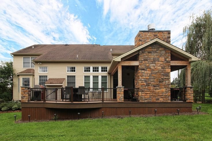 Custom Barnwood Porch / TimberTech Deck – Schwenksville, PA