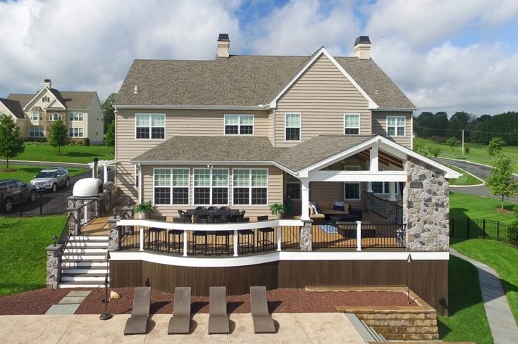 Custom TimberTech Deck / Barnwood Porch – Landenberg, PA
