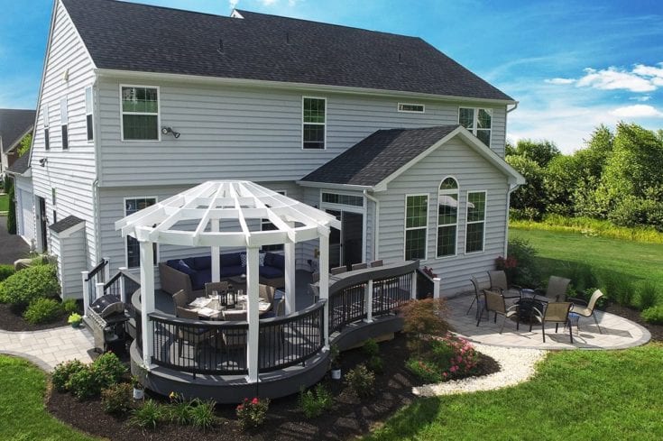 Custom Deck / Circular Pergola – Coopersburg, PA