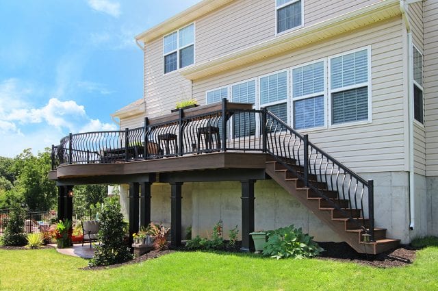 Custom Trex Deck   Stamped Concrete Patio - Palmyra, Pa 