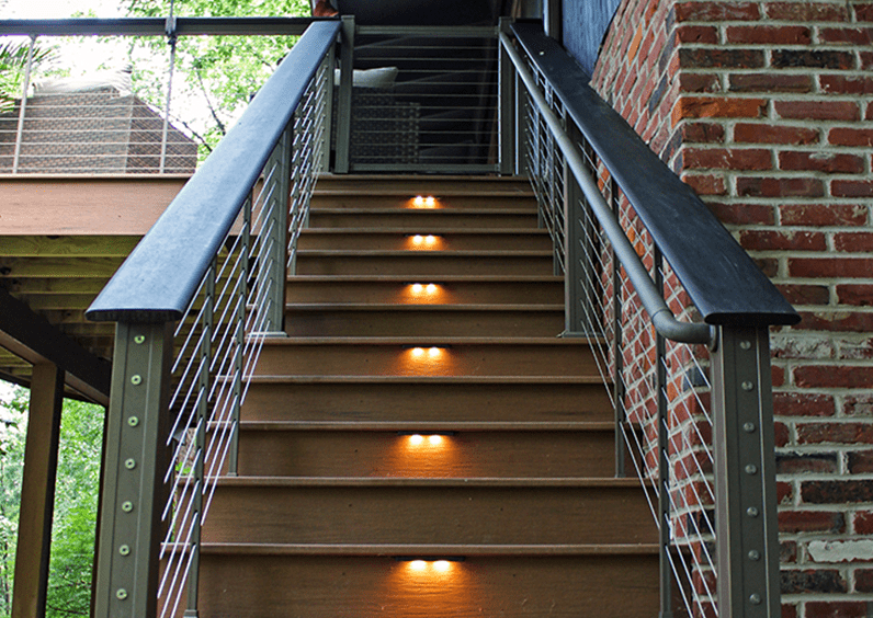 Deck and store step lights