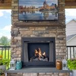 Osifat - provia ledgestone brighton stone veneer fireplace and tv