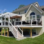 Zeiger - timbertech sepele deck with pergola