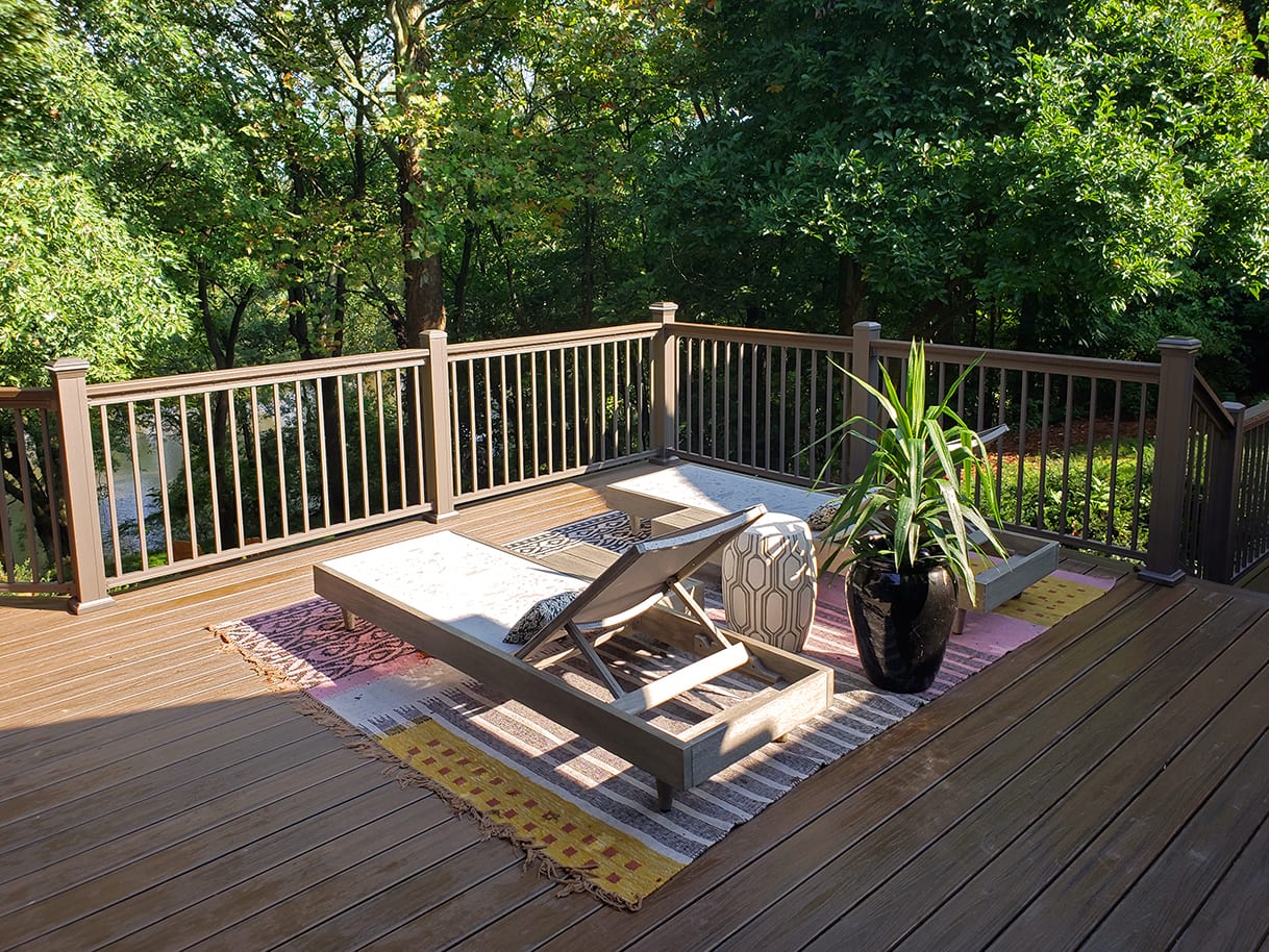 Custom Spiced Rum Trex Deck / Vintage Porch - Lancaster, PA | 1288 Sq ...