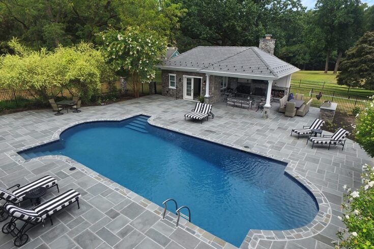 Custom Heritage Pool House / Flagstone Patio – West Chester, PA
