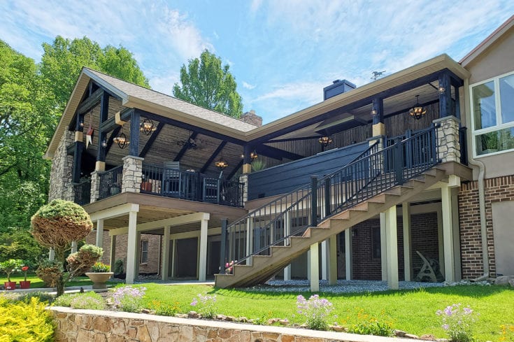 Barnwood Porch / Trex Deck – Exton, PA