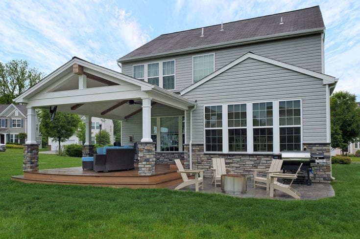 Porch / TimberTech Deck / Stamped Patio – Downingtown, PA