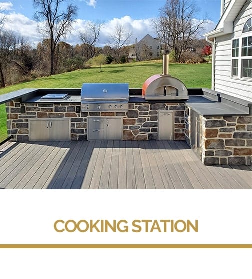 Outdoor cooking stations