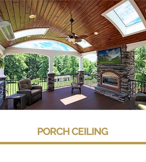 beautiful deck porch ceiling