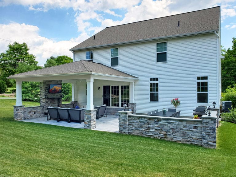 Stone Porch & Patio - Lititz, PA - Keystone Custom Decks