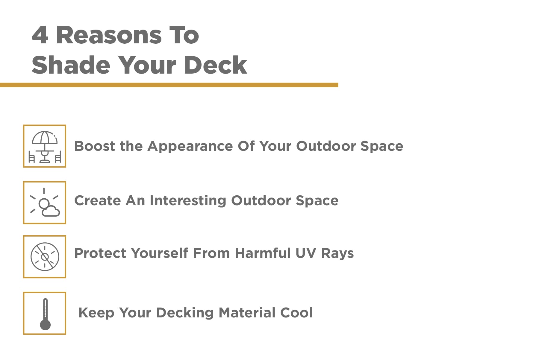 reasons to shade your deck