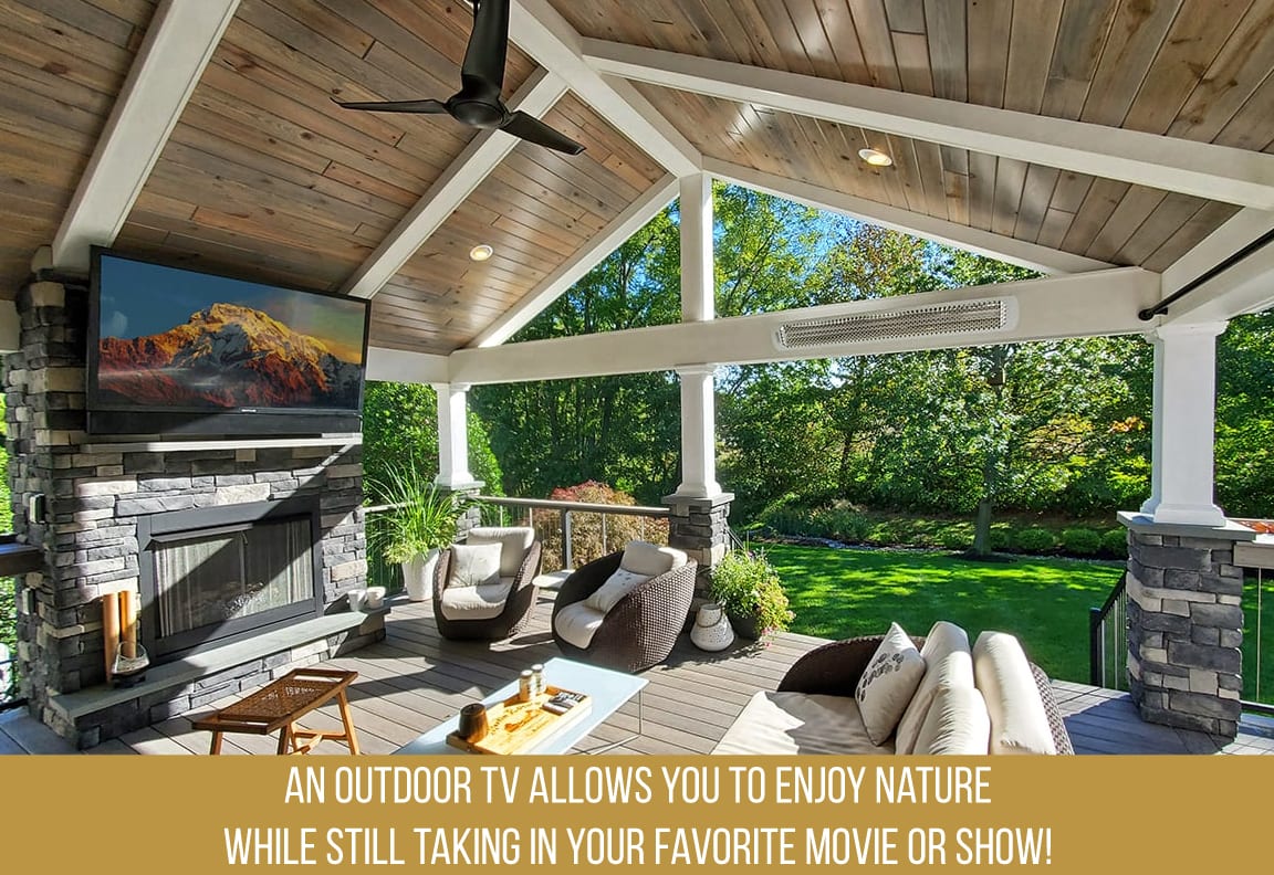 enjoy nature and technology with an outdoor tv