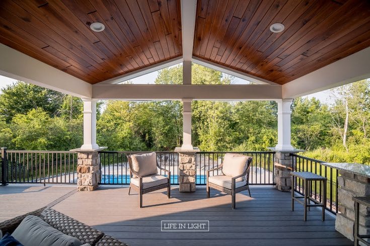 Wrap-Around TimberTech Deck – Pittsford, NY