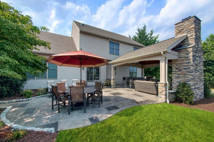 Heritage Porch / Stamped Concrete Patio – Lancaster, PA