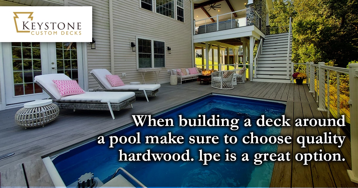 choosing hardwood for around your pool