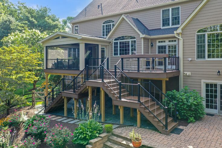 Elevated Custom Deck / Screened Porch – West Chester, PA