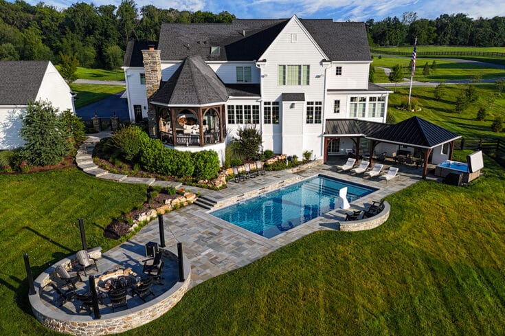 Poolside Pavilion with Covered Porch and Spa Retreat – Malvern, PA