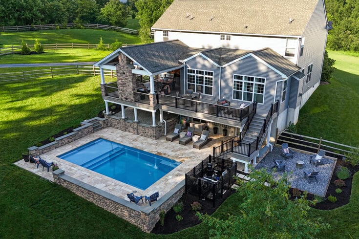 Elevated Poolside Retreat with Covered Porch – Glenmoore, PA