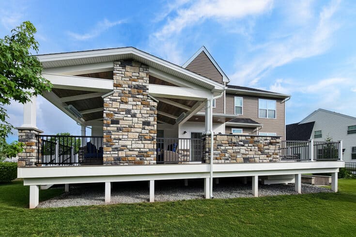 Rocky Harbor Trex Deck with Vaulted Porch – King of Prussia, PA