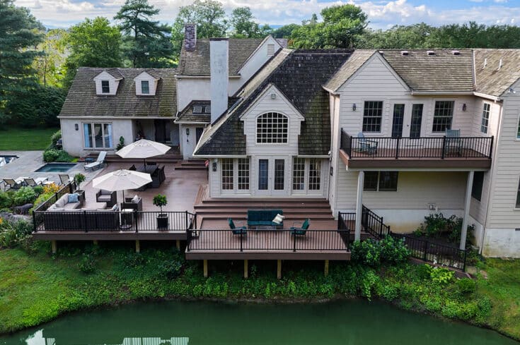 Multi-Level Dark Roast Deck / Flagstone Patio – Devon, PA
