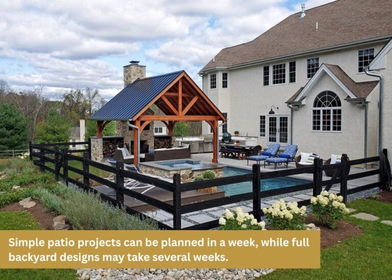 Full Backyard Design Projects May Take Several Weeks