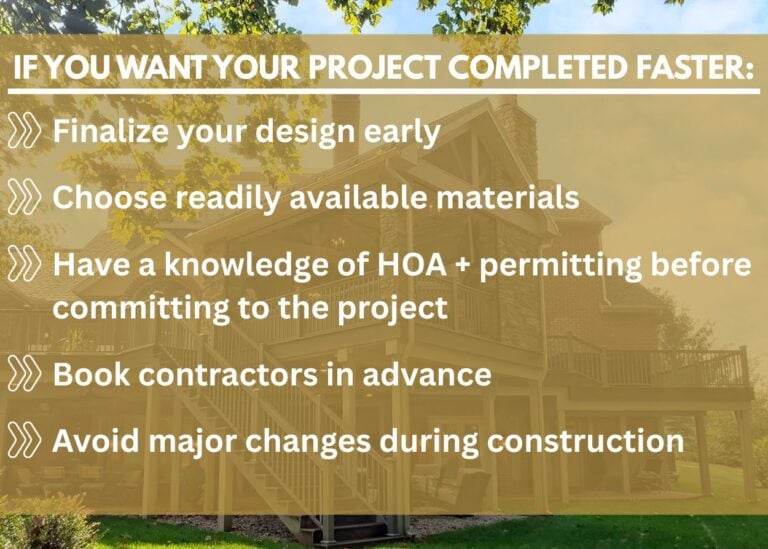 Minigraphic 1 - How Long Does It Take to Plan and Build an Outdoor Living Space