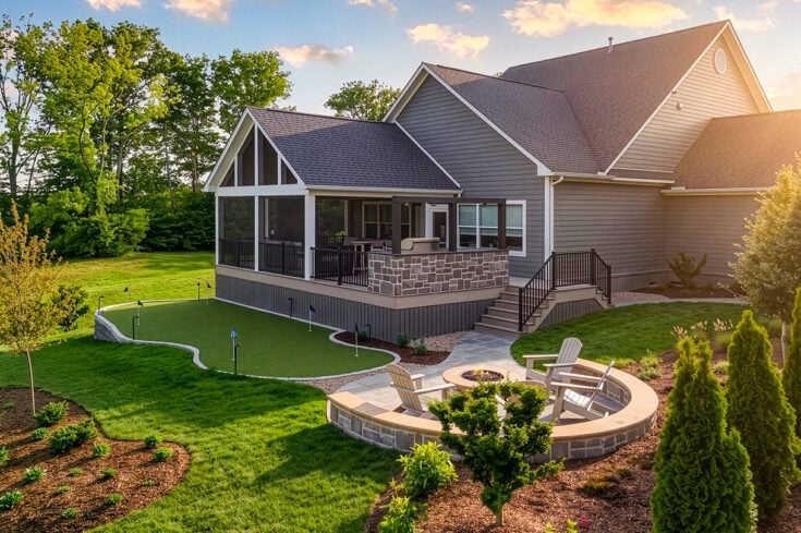 Screen Porch, Patio & Putting Green Retreat – Franklin, TN