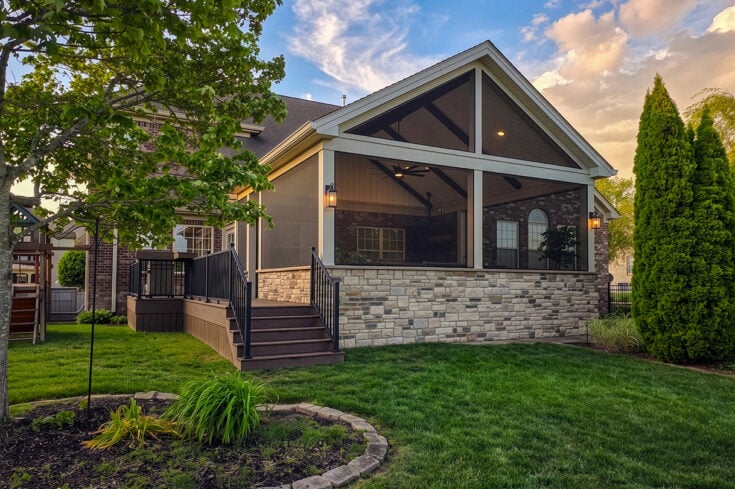 Dark Cocoa Screen Porch – Franklin, TN