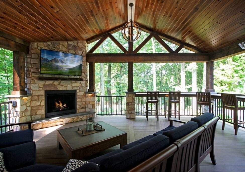 rustic deck and porch ideas