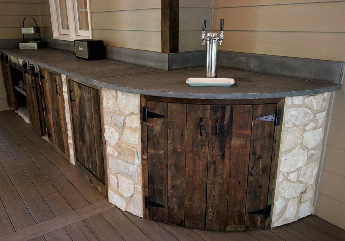 Mattice-TimberTech-Porch-with-kegerator Mattice-TimberTech-Porch-with-kegerator