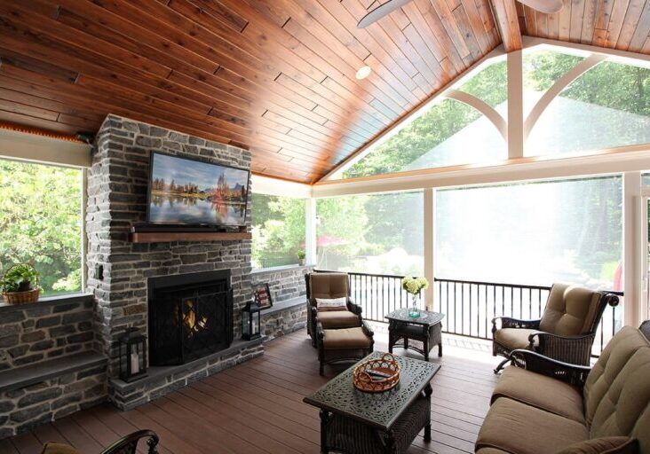 News – timbertech pecan deck and porch with pvc curves