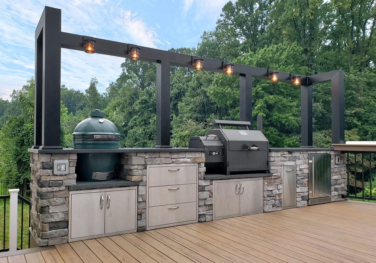 Zook-PA-ledgestone-veneer-kitchen-with-custom-light-bar Zook-PA-ledgestone-veneer-kitchen-with-custom-light-bar