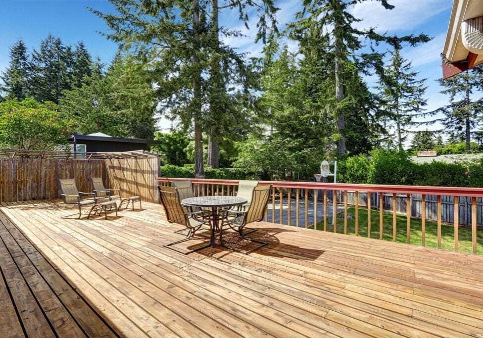 cheap wooden deck